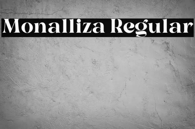 Monalliza Regular Font examples