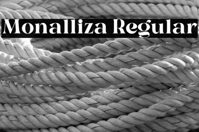 Monalliza Regular Font examples