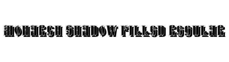 Monarch Shadow Filled Regular  免费字体下载