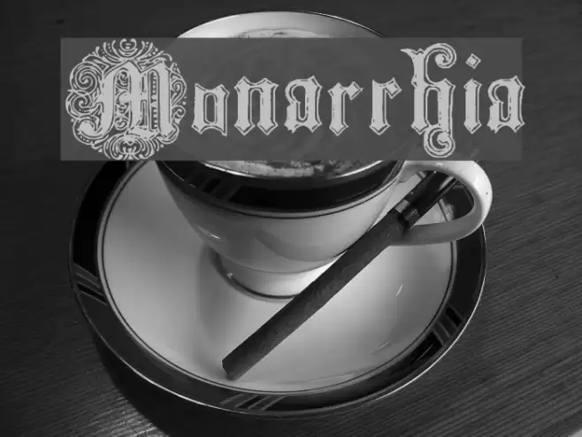 Monarchia Font examples