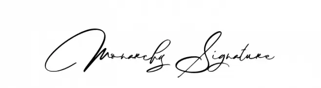 Monarchy Signature  Fuentes Gratis Descargar