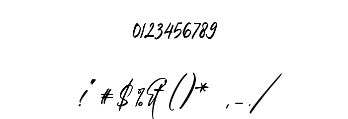Monarchy Signature Font OTHER CHARS