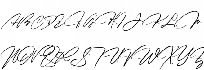 Monarchy Signature 字体 大写