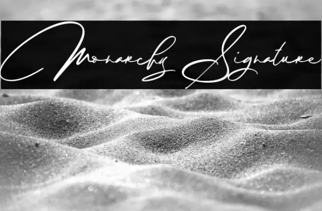 Monarchy Signature Example 2