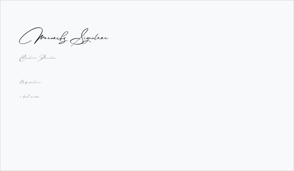 Monarchy Signature Business Card