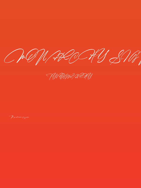 Monarchy Signature Poster