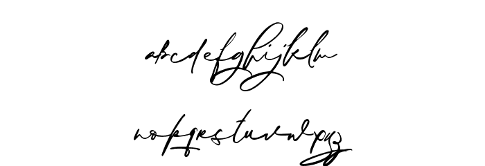 Monarchy Signature Font LOWERCASE