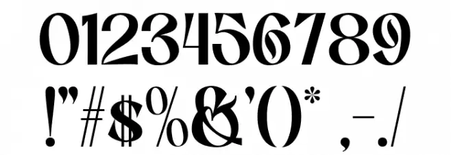 Monas Demo Regular Font OTHER CHARS