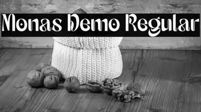 Monas Demo Regular Font examples