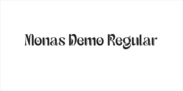 Monas Demo Regular Logo