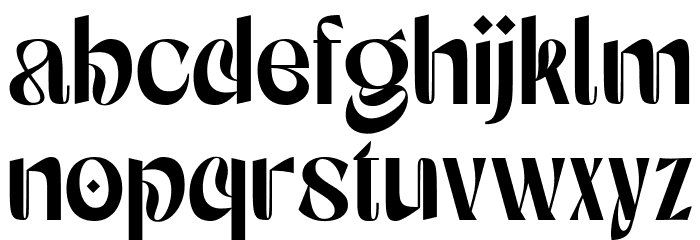 Monas Demo Regular Font LOWERCASE