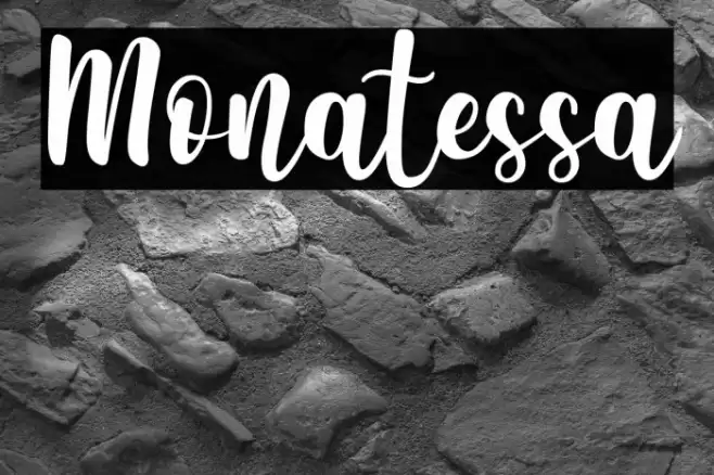 Monatessa Font examples