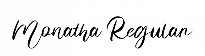 Monatha Regular  تنزيل الخطوط