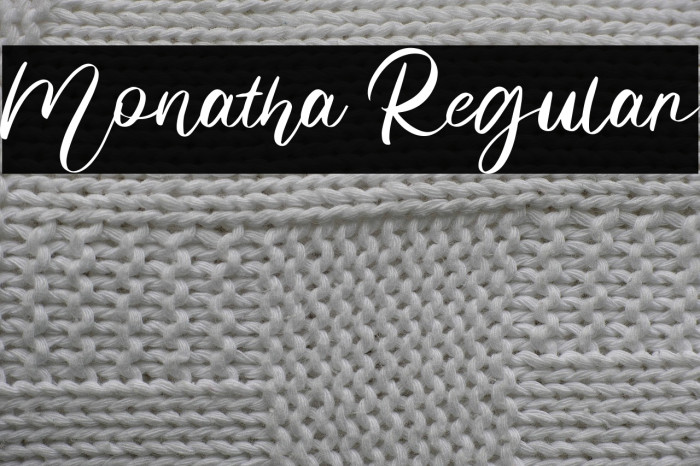 Monatha Regular Example 1