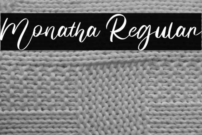 Monatha Regular Example 1