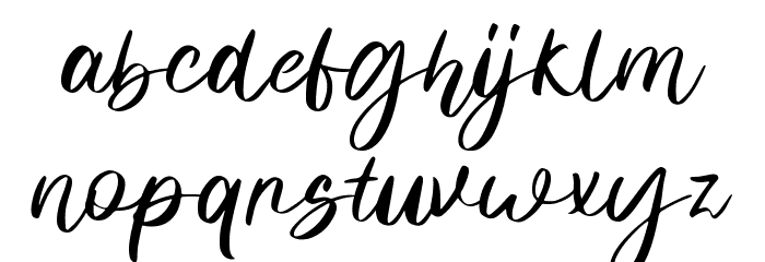 Monatha Regular Font LOWERCASE