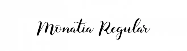 Monatia Regular  Frei Schriftart Herunterladen