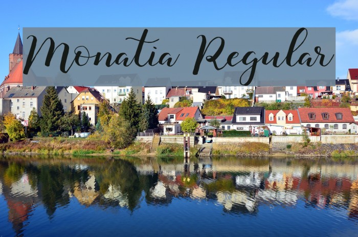 Monatia Regular Font examples