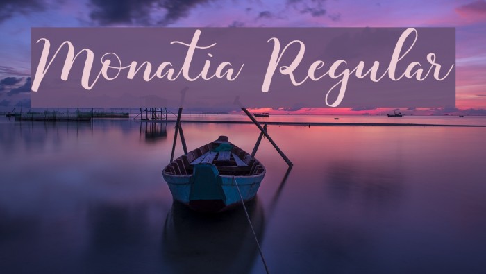 Monatia Regular Font examples