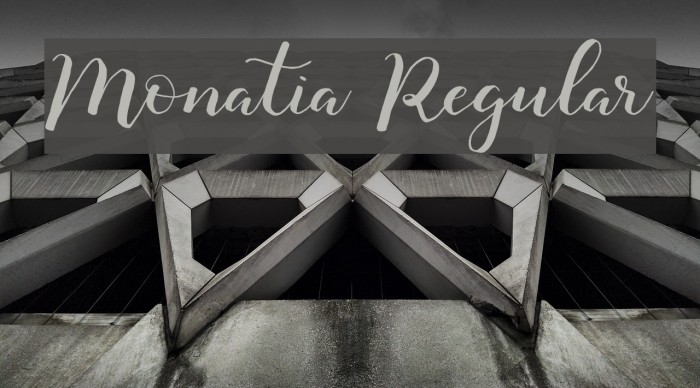 Monatia Regular Font examples