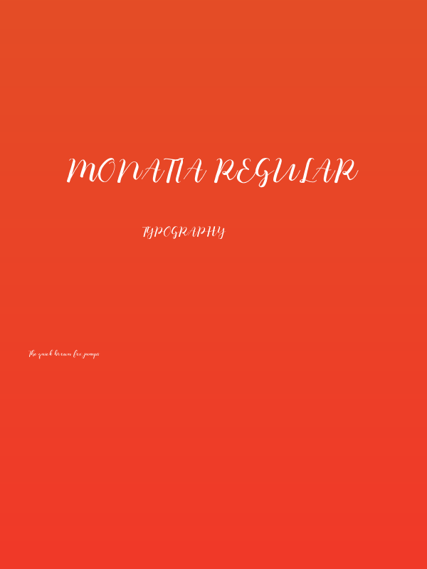 Monatia Regular Poster