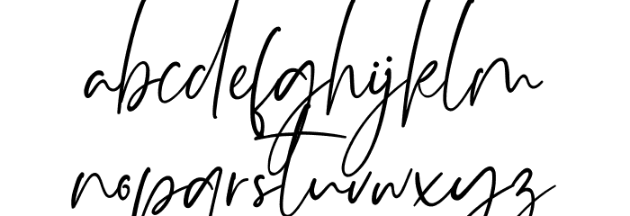 Monatta Font LOWERCASE