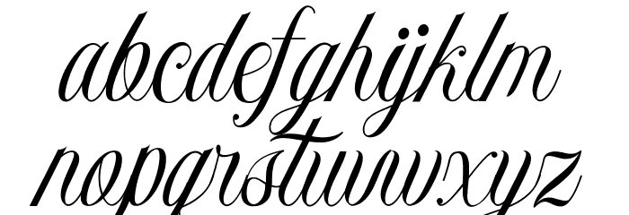 Monaveen Luxia Font LOWERCASE