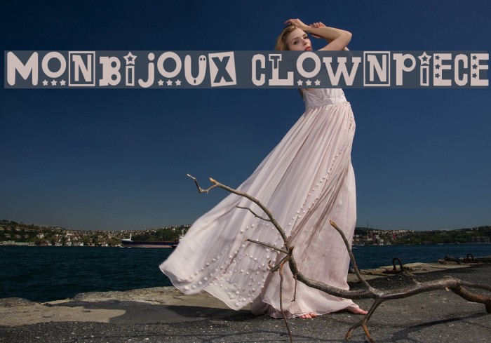 Monbijoux Clownpiece Fonte examples
