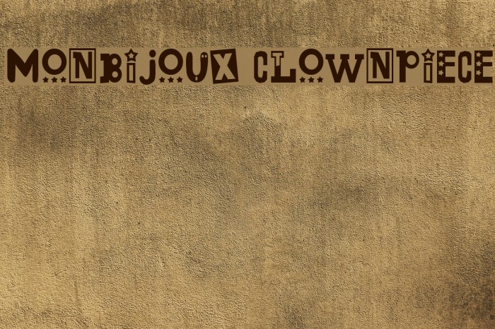 Monbijoux Clownpiece Fonte examples