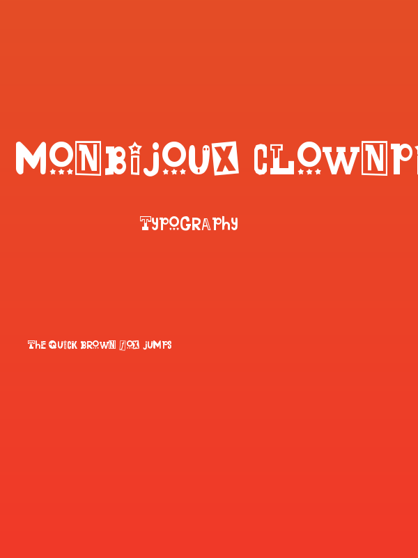 Monbijoux Clownpiece Poster