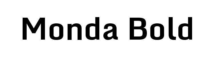 Monda Bold Font