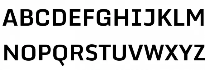 Monda Bold Schriftart Groß