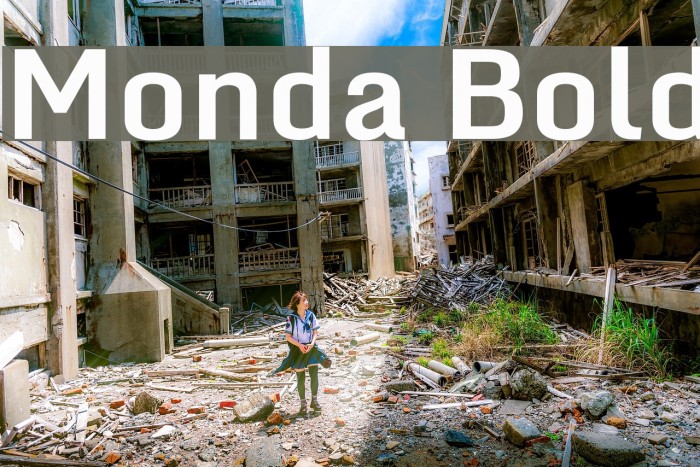 Monda Bold Font examples