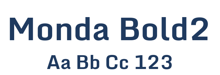 Monda Bold2 Font Preview