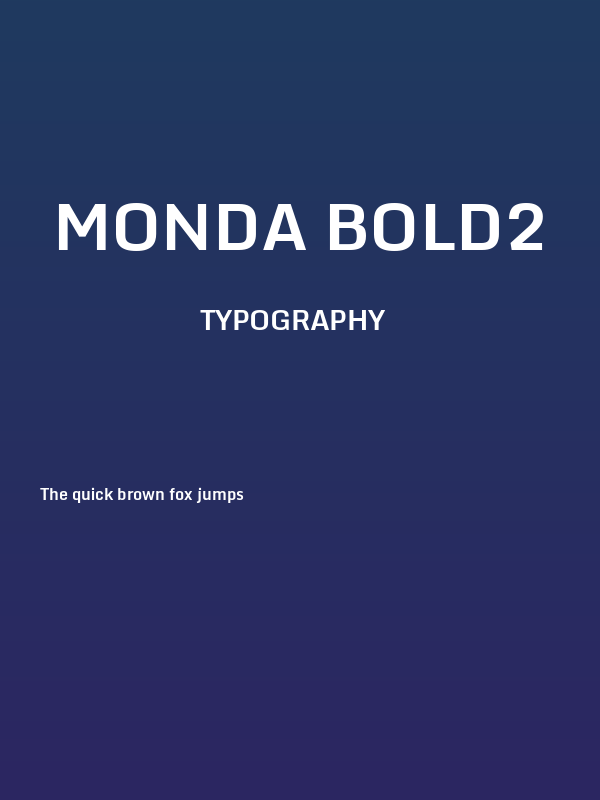 Monda Bold2 Poster