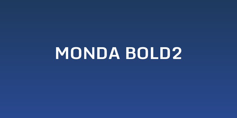 Monda Bold2 Social Header
