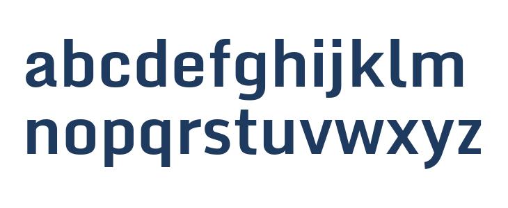 Monda Bold2 Lowercase