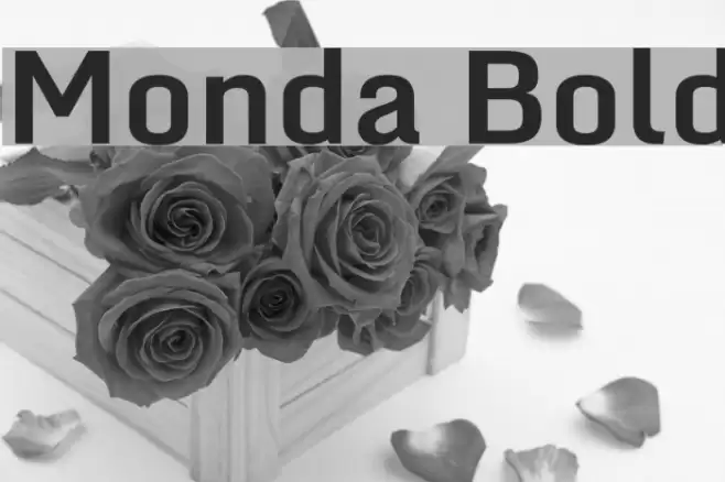 Monda Bold Font examples