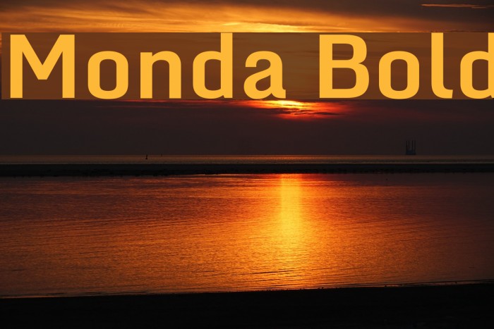 Monda Bold Font examples