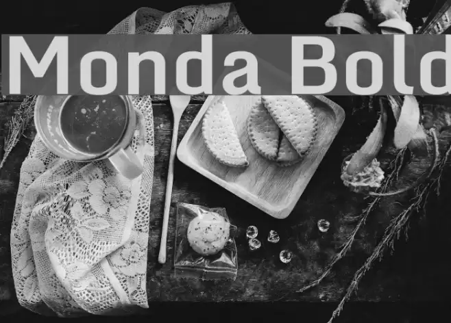 Monda Bold Font examples