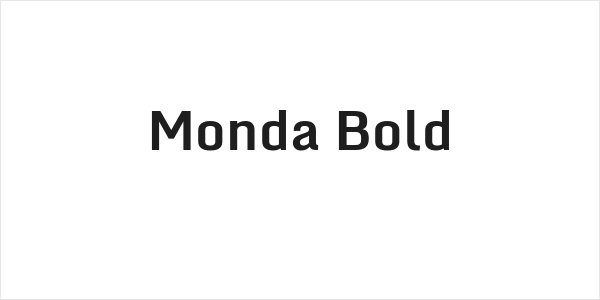 Monda Bold Logo