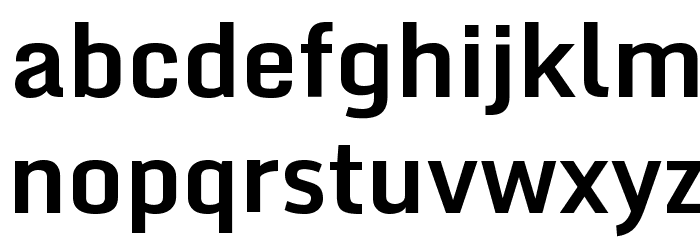 Monda Bold Font LOWERCASE