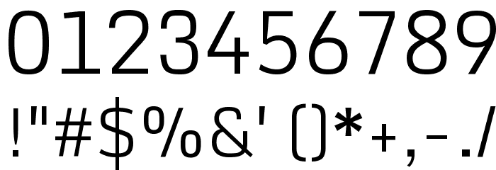 Monda Light Font OTHER CHARS