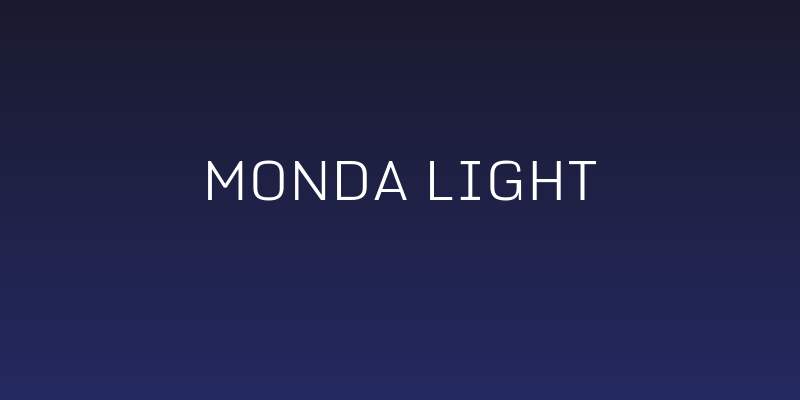 Monda Light Social Header