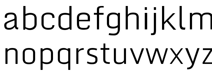 Monda Light Font LOWERCASE