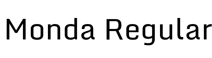Monda Regular Font