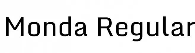 Monda Regular  Frei Schriftart Herunterladen