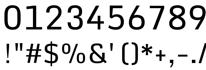 Monda Regular Font OTHER CHARS