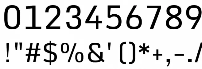 Monda Regular Font OTHER CHARS