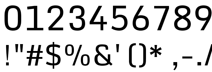 Monda Regular Font OTHER CHARS